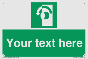 SV5228: Custom Turn Anti-Clockwise Sign