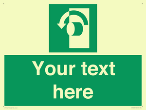 SV5228: Custom Turn Anti-Clockwise Sign