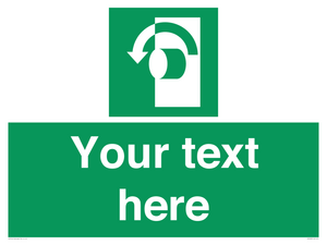 SV5228: Custom Turn Anti-Clockwise Sign