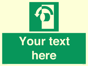 SV5228: Custom Turn Anti-Clockwise Sign