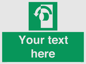 SV5228: Custom Turn Anti-Clockwise Sign