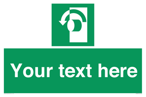 SV5228: Custom Turn Anti-Clockwise Sign