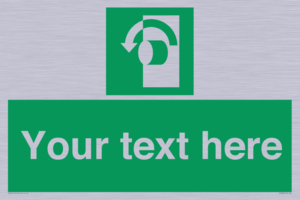 SV5228: Custom Turn Anti-Clockwise Sign
