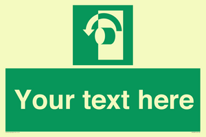 SV5228: Custom Turn Anti-Clockwise Sign
