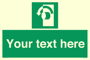 SV5228: Custom Turn Anti-Clockwise Sign