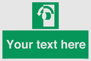SV5228: Custom Turn Anti-Clockwise Sign