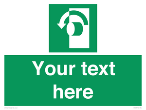 SV5228: Custom Turn Anti-Clockwise Sign