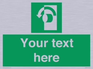 SV5228: Custom Turn Anti-Clockwise Sign