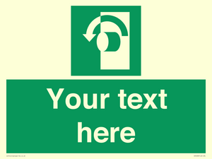 SV5228: Custom Turn Anti-Clockwise Sign