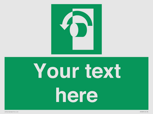 SV5228: Custom Turn Anti-Clockwise Sign