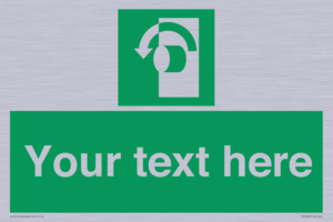 SV5228: Custom Turn Anti-Clockwise Sign