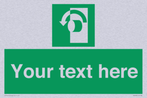 SV5228: Custom Turn Anti-Clockwise Sign