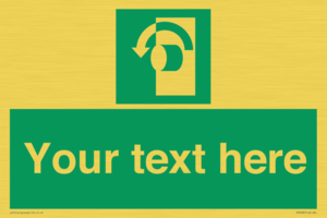 SV5228: Custom Turn Anti-Clockwise Sign