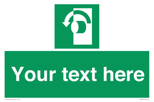 SV5228: Custom Turn Anti-Clockwise Sign