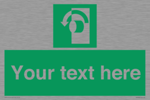 SV5228: Custom Turn Anti-Clockwise Sign