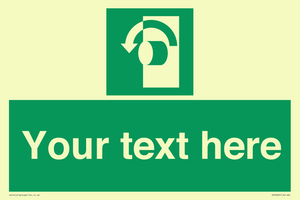 SV5228: Custom Turn Anti-Clockwise Sign