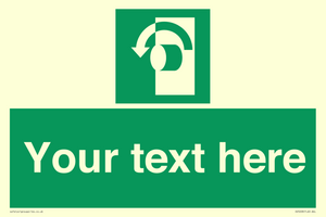 SV5228: Custom Turn Anti-Clockwise Sign