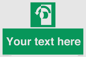 SV5228: Custom Turn Anti-Clockwise Sign