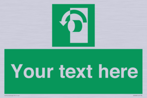 SV5228: Custom Turn Anti-Clockwise Sign