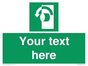 SV5228: Custom Turn Anti-Clockwise Sign