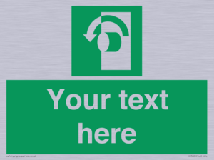 SV5228: Custom Turn Anti-Clockwise Sign