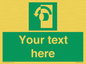 SV5228: Custom Turn Anti-Clockwise Sign