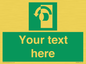 SV5228: Custom Turn Anti-Clockwise Sign