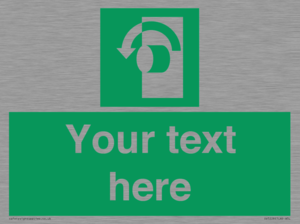 SV5228: Custom Turn Anti-Clockwise Sign