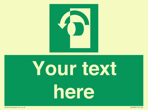 SV5228: Custom Turn Anti-Clockwise Sign