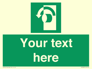 SV5228: Custom Turn Anti-Clockwise Sign