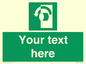 SV5228: Custom Turn Anti-Clockwise Sign