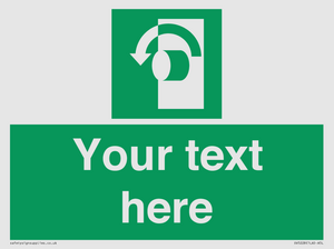 SV5228: Custom Turn Anti-Clockwise Sign