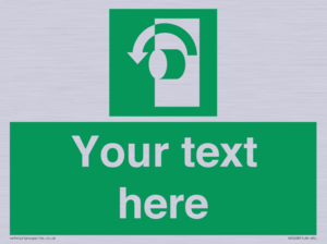 SV5228: Custom Turn Anti-Clockwise Sign