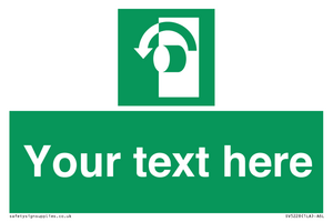 SV5228: Custom Turn Anti-Clockwise Sign