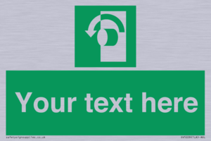 SV5228: Custom Turn Anti-Clockwise Sign