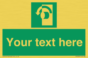 SV5228: Custom Turn Anti-Clockwise Sign