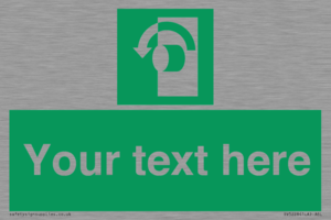 SV5228: Custom Turn Anti-Clockwise Sign