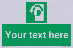 SV5228: Custom Turn Anti-Clockwise Sign