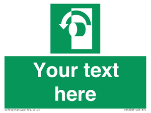 SV5228: Custom Turn Anti-Clockwise Sign