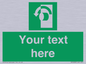 SV5228: Custom Turn Anti-Clockwise Sign