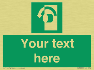 SV5228: Custom Turn Anti-Clockwise Sign