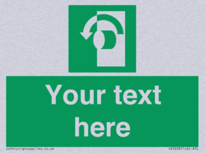 SV5228: Custom Turn Anti-Clockwise Sign