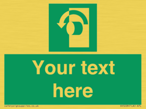 SV5228: Custom Turn Anti-Clockwise Sign