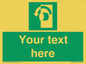 SV5228: Custom Turn Anti-Clockwise Sign