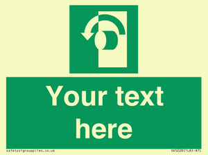 SV5228: Custom Turn Anti-Clockwise Sign