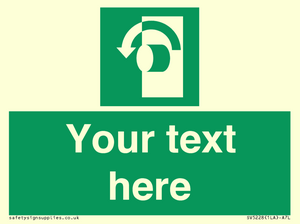 SV5228: Custom Turn Anti-Clockwise Sign