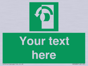 SV5228: Custom Turn Anti-Clockwise Sign