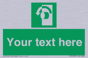 SV5228: Custom Turn Anti-Clockwise Sign