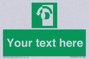 SV5228: Custom Turn Anti-Clockwise Sign