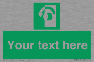 SV5228: Custom Turn Anti-Clockwise Sign